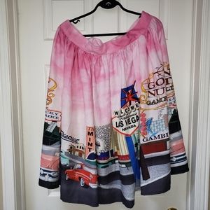 Unique Las Vegas printed Skirt